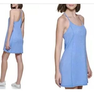 Calvin Klein Performance Women's Halter Peached Space Dye Sport Dress